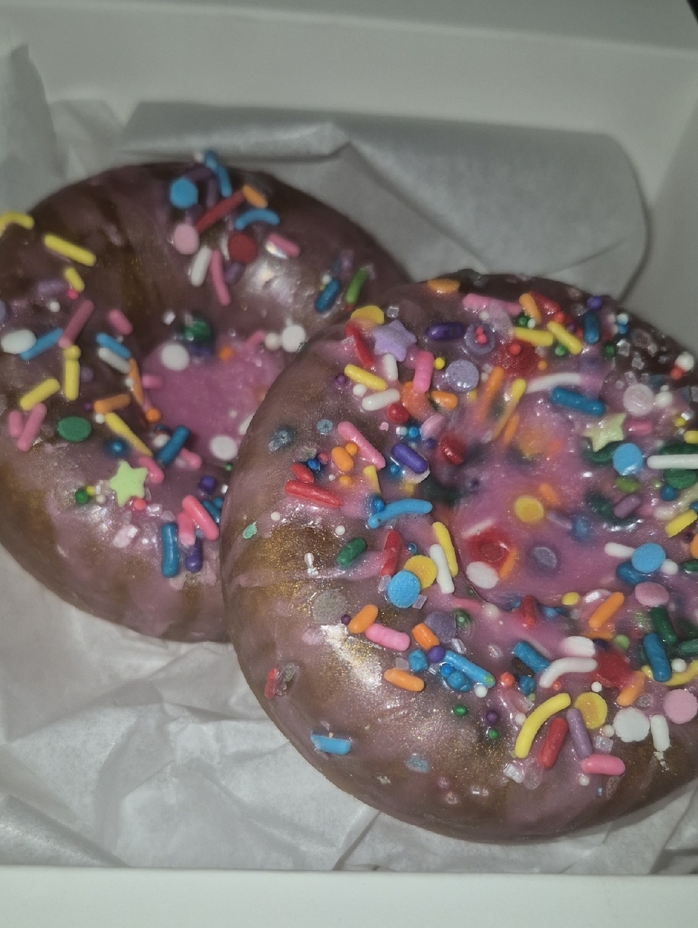💎Donut Worry, Be Happy Handcrafted Shea Butter/Gkycerin Soap - Picture 2 of 3